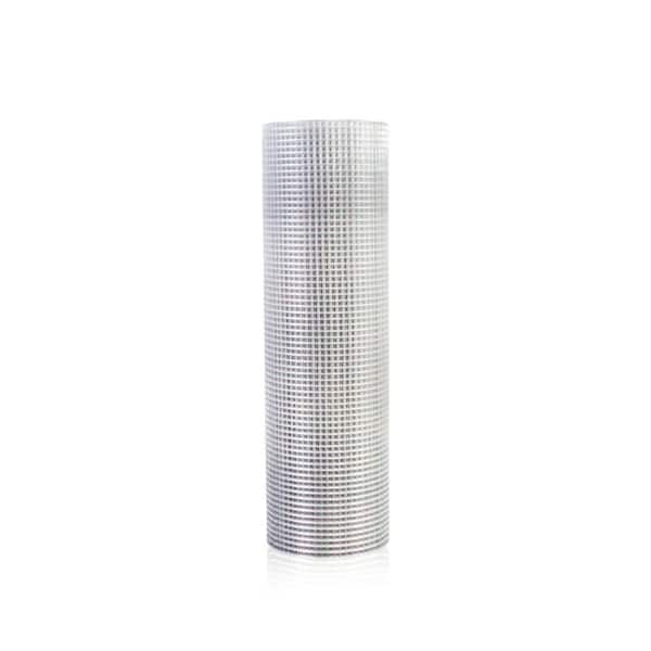 48 in. x 10 in.x 10 in. 23-Gauge Silver Coated Hardware Cloth Welded Wire Metal Garden Fence