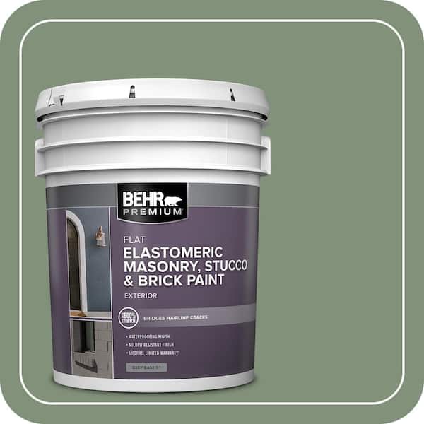 5 gal. #MS-60 Desert Sage Elastomeric Masonry, Stucco and Brick Exterior Paint