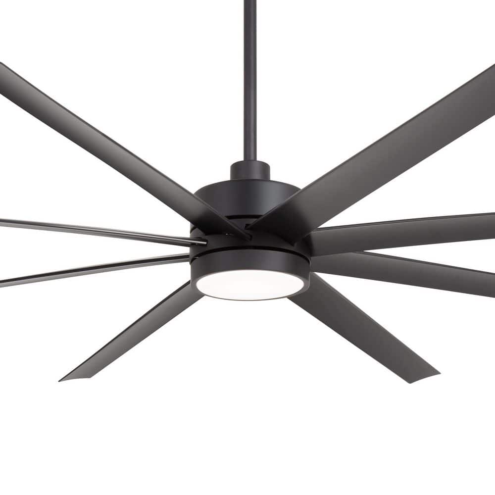 Breezary Oscar 72 in. (6 ft.) Integrated LED Indoor Black-Aluminum