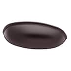 2-1/2 or 3 in. (64 or 76 mm) Center-to-Center Dark Oil Rubbed Bronze Dual Mount Cup Drawer Pull (12-Pack)