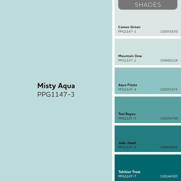 Glidden Premium 1 gal. PPG1147-3 Misty Aqua Satin Interior