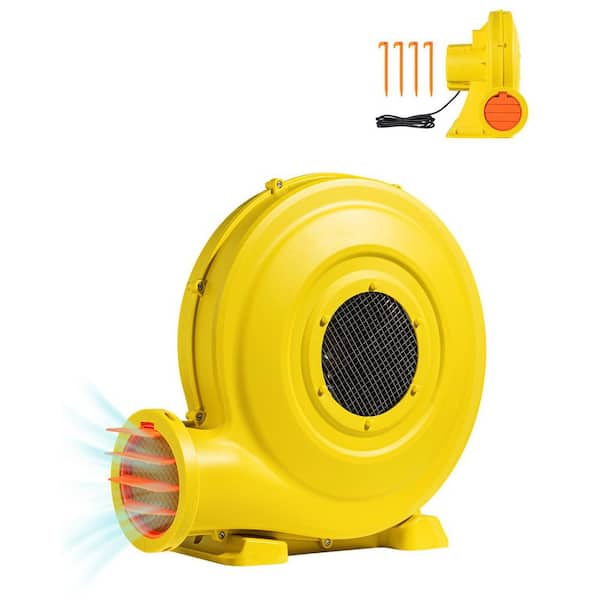 Inflatable Blower, 14.2 in. 2 Speeds Blower Fan in. Yellow with 750 W/950 W Air Pump for Bounce Houses and Waterslides