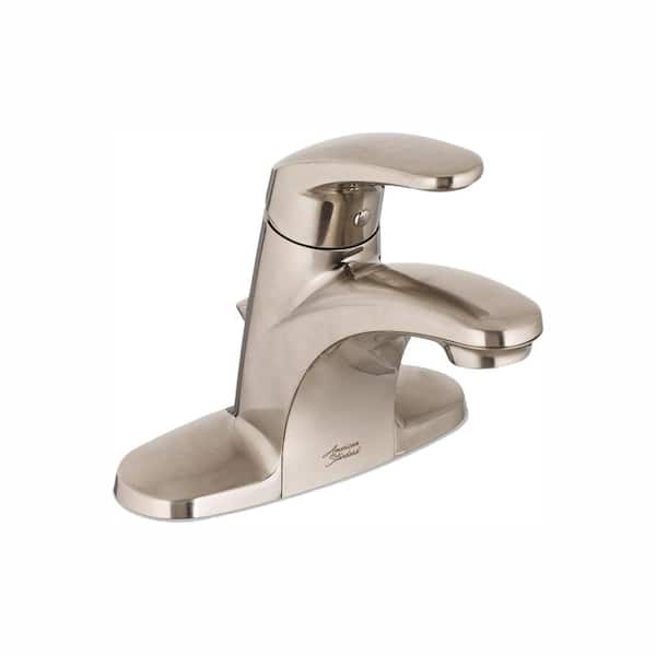 American Standard Colony Pro 4 in. Centerset Single-Handle Low-Arc Bathroom Faucet with 50/50 Pop-Up Assembly in Brushed Nickel