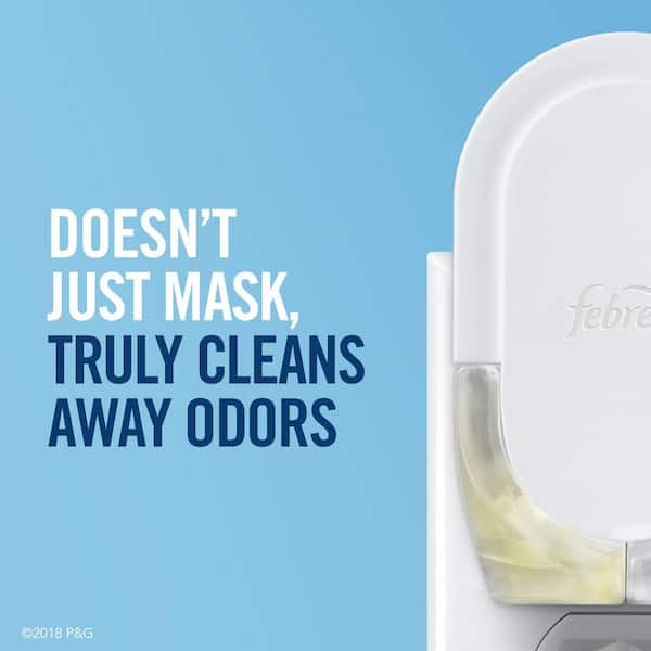 Febreze - Noticeables 0.879 oz. Linen and Sky Dual Scented Oil Refill with Free Warmer