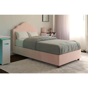 Sara Pink Upholstered Twin Bed