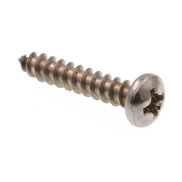 Prime-Line #6 x 3/4 in. Grade 18-8 Stainless Steel Self-Tapping Pan Head Phillips Drive Sheet Metal Screws (25-Pack)