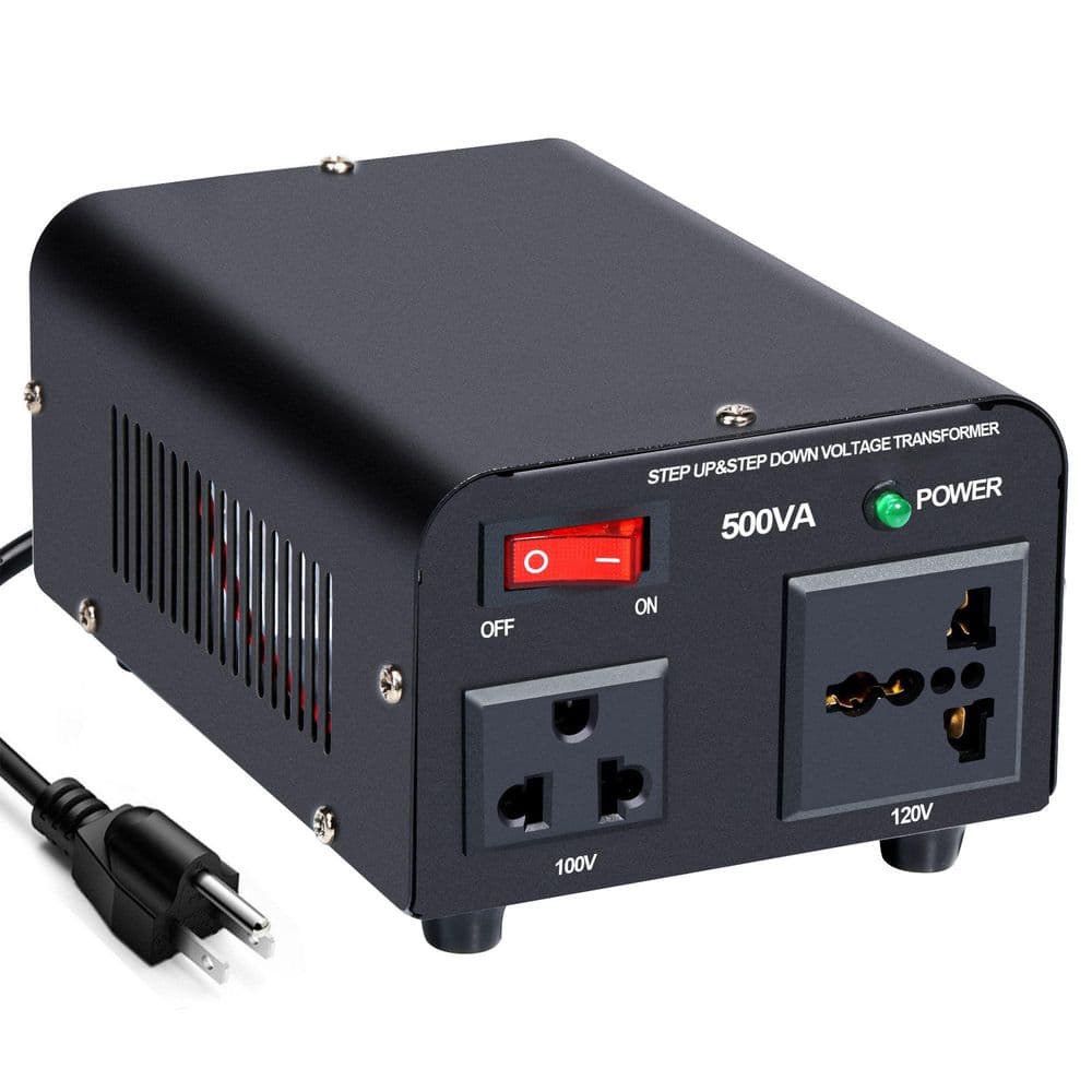 500W Voltage Converter Transformer 120V to 100V Japanese Appliance Use Mult