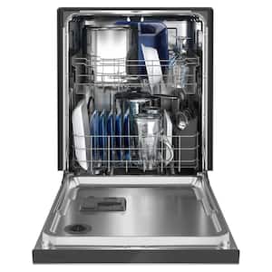 24 in. Fingerprint Resistant Stainless Front Control Built-In Tall Tub Dishwasher with Dual Power Filtration, 50 dBA
