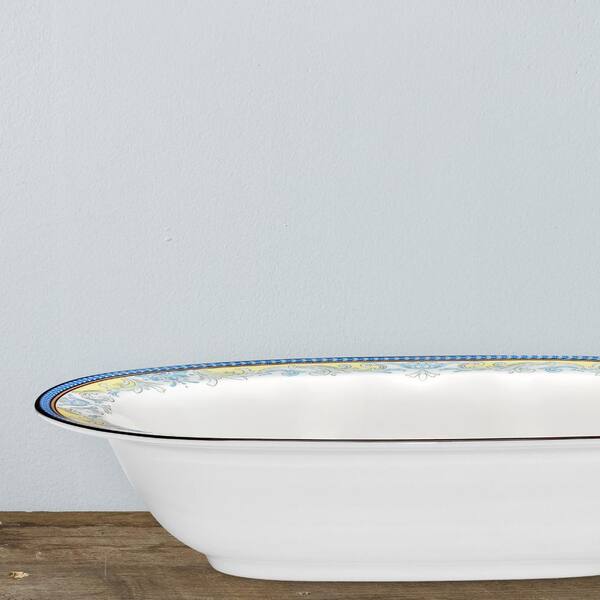 Oval Salad Bowl 72oz in White