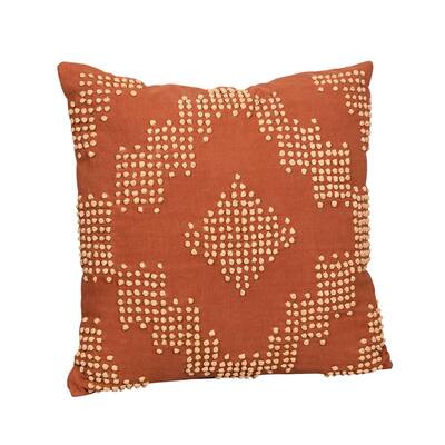 dark orange throw pillows