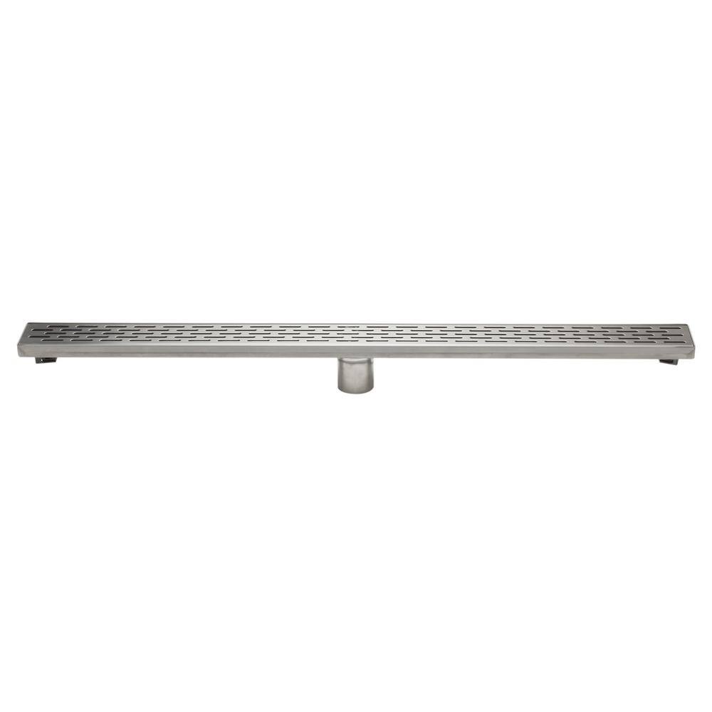 36" Stainless Steel Linear Shower Drain with Groove Holes
