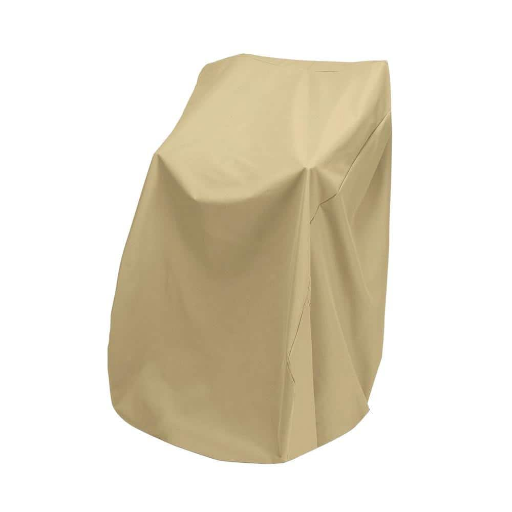 Two Dogs Designs 48 in. Khaki Stacked Patio Chair Cover 2D-PF40365 ...