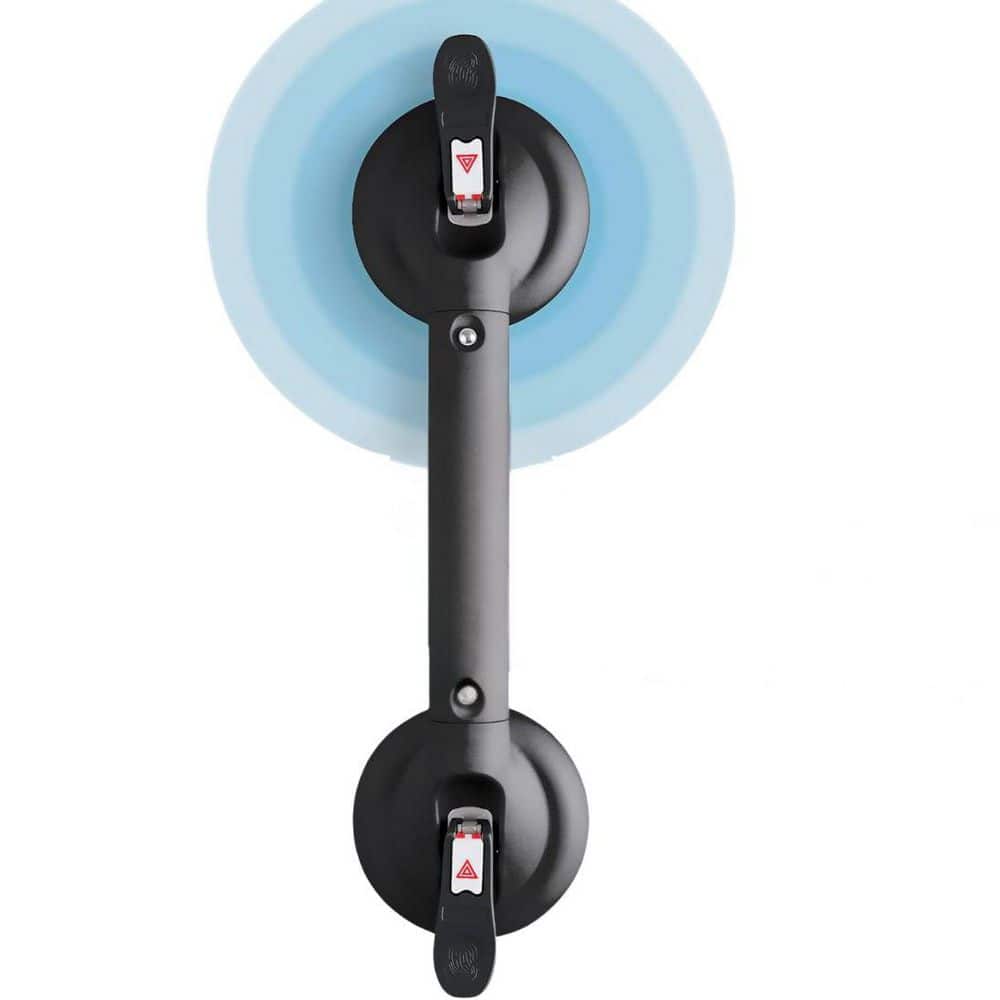 Upgraded Series 17 in. x 4.7 in. Suction Safety Grab Bar Handles for Elderly in Black Finish, 1-Pack price history on PriceWatchPro