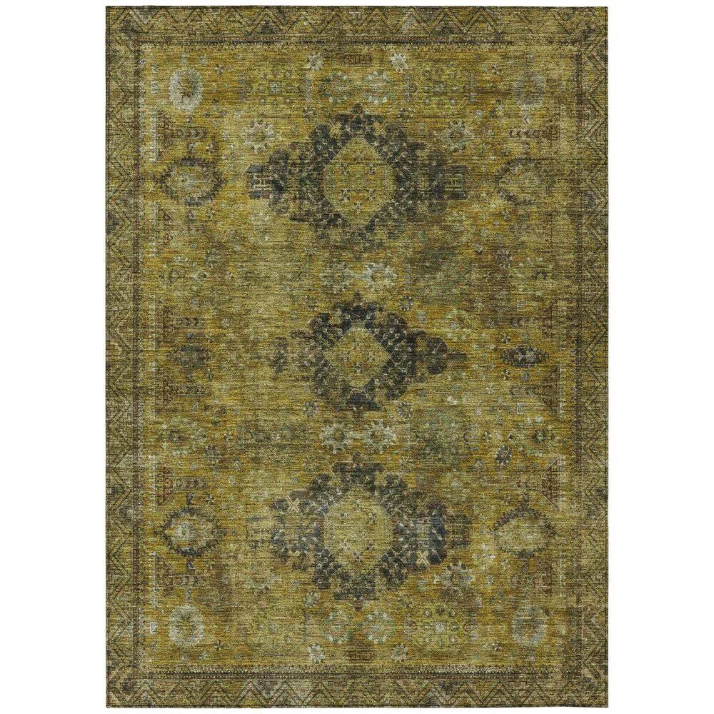 Chantille Machine Washable Indoor/Outdoor Abstract ACN2808 Gold 9 ft. x 12 ft. Area Rug price history on PriceWatchPro