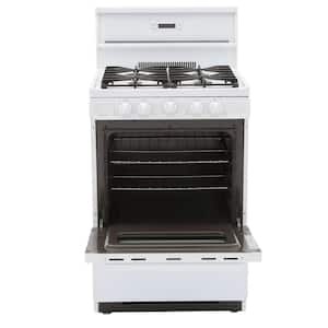 24 in. 2.97 cu. ft. Gas Range in White