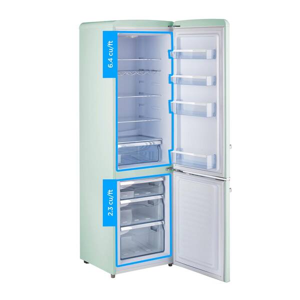 bush green fridge freezer