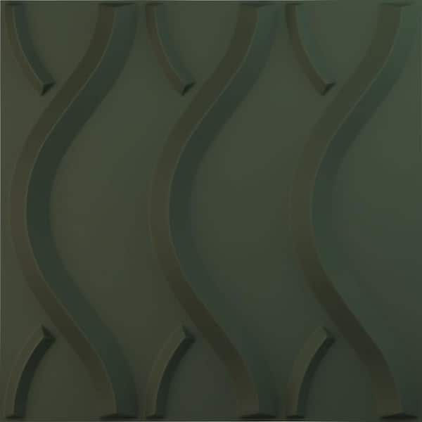 Ekena Millwork 19-5/8-in W x 19-5/8-in H Nexus EnduraWall Decorative 3D Wall Panel Satin Hunt Club Green