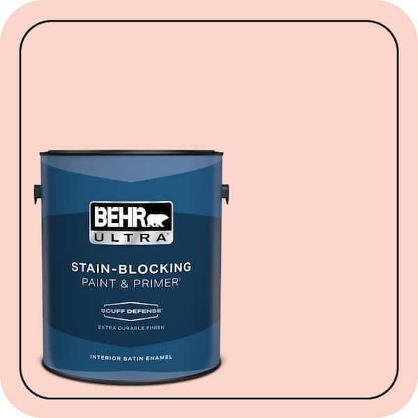 BEHR ULTRA 1 gal. #P180-1 Deco Shell Extra Durable Satin Enamel Interior Paint & Primer