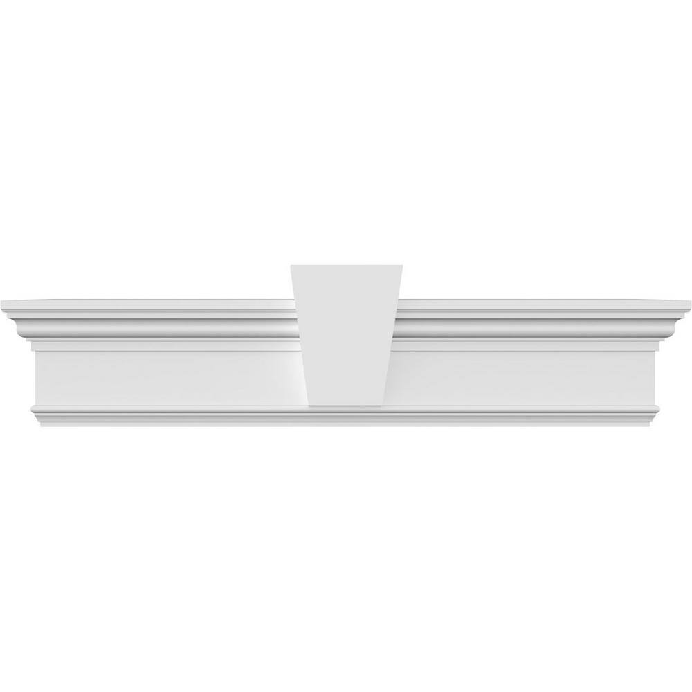 1 in. x 153 in. x 7-1/4 in. Polyurethane Crosshead Moulding with Flat Keystone price history on PriceWatchPro