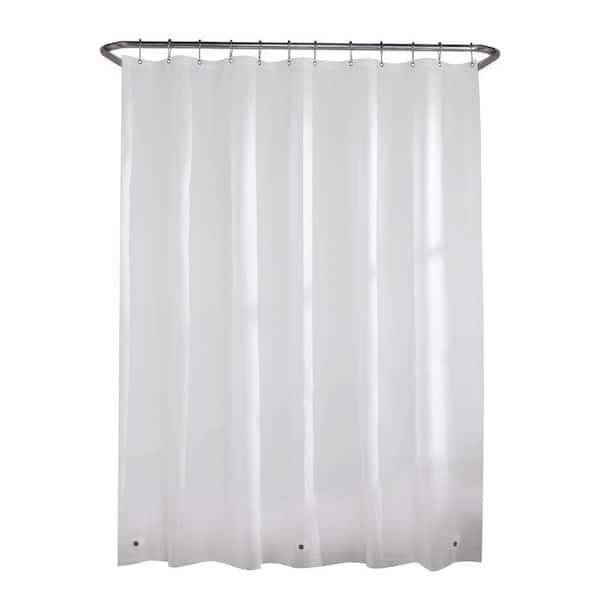 Glacier Bay PEVA 70 in. W x 72 in. L White Shower Curtain Liner