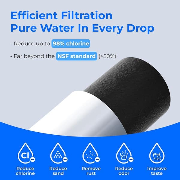 WD-C33-3 Replacement For GE Profile Opal Nugget Ice Maker Water Filter, NSF 42and372 Certified, BPA-Free, 3 Counts