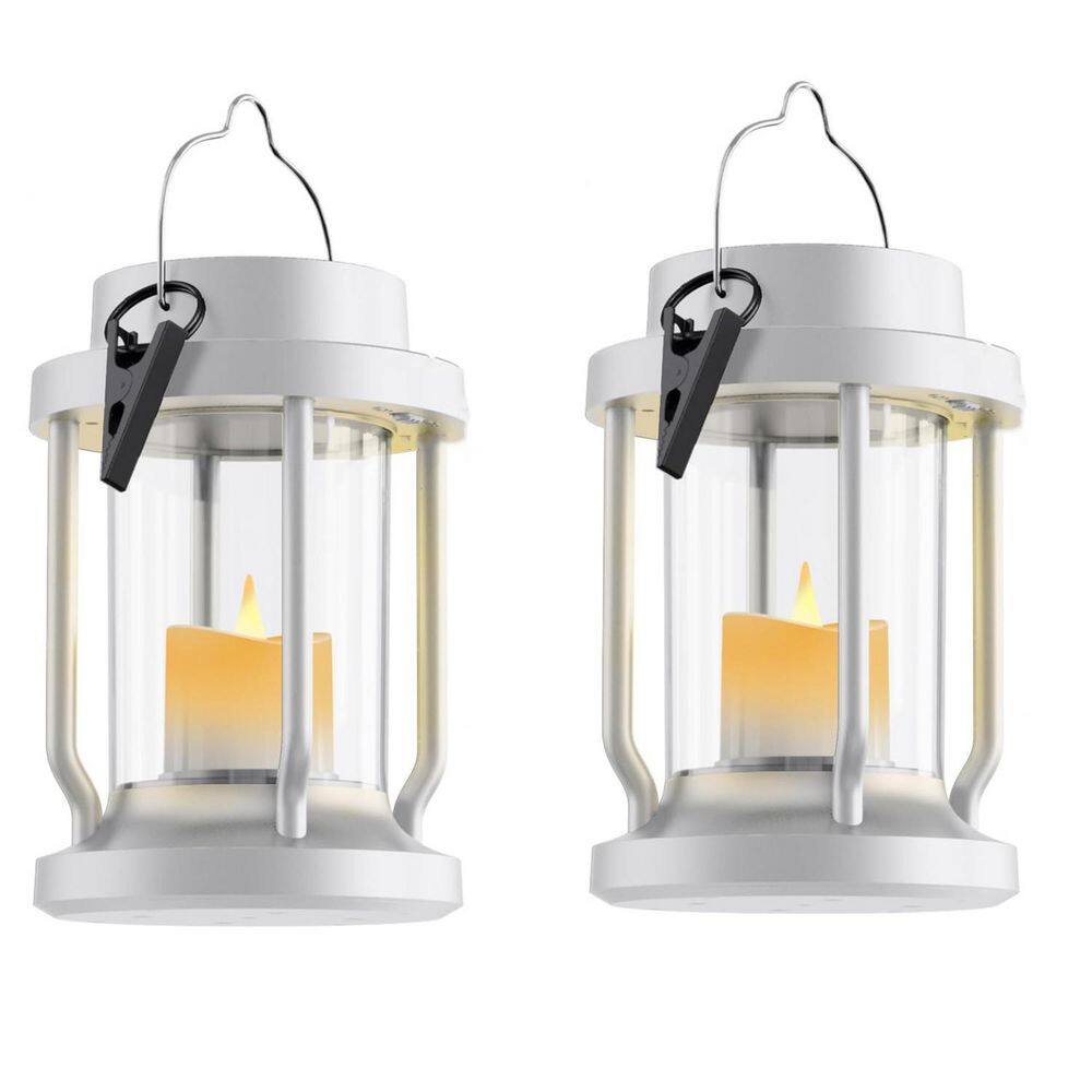 Solar Statue White Hanging Solar Lights Garden Statues, 2-Pack L0F7Q9LJJL - The Home ...