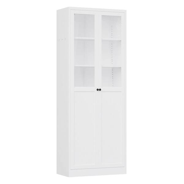 Tahanbath 72 in. Metal Kitchen Pantry Cabinet with Adjustable