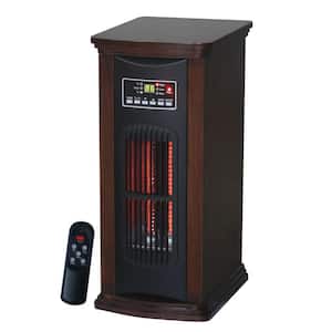 1500-Watt 3-Element Tower Infrared Electric Portable Heater with Remote Control