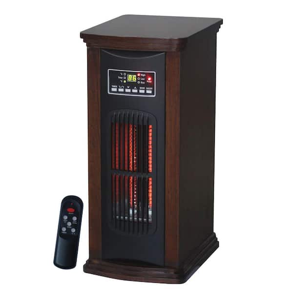 Ecotronic 1500-Watt 3-Element Tower Infrared Electric Portable Heater with Remote Control