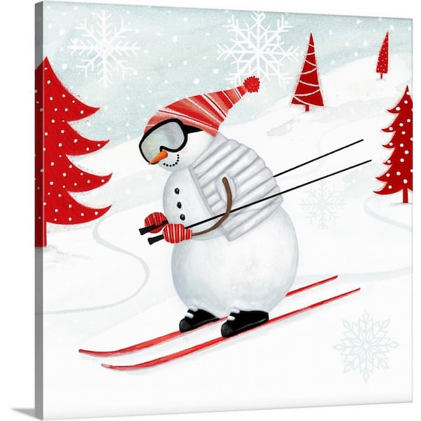 GreatBigCanvas 24 in. x 24 in. Snow Day II by Victoria Borges Canvas Wall Art