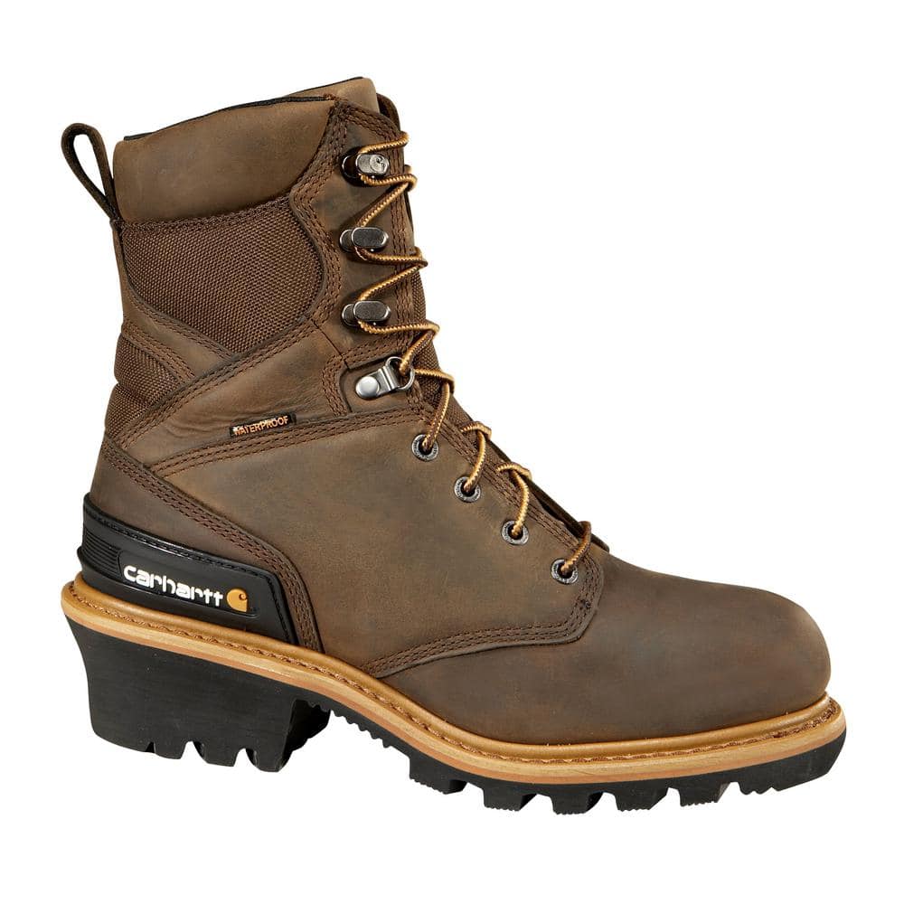 Carhartt Men's Woodworks Waterproof 8'' Work Boots - Composite Toe ...