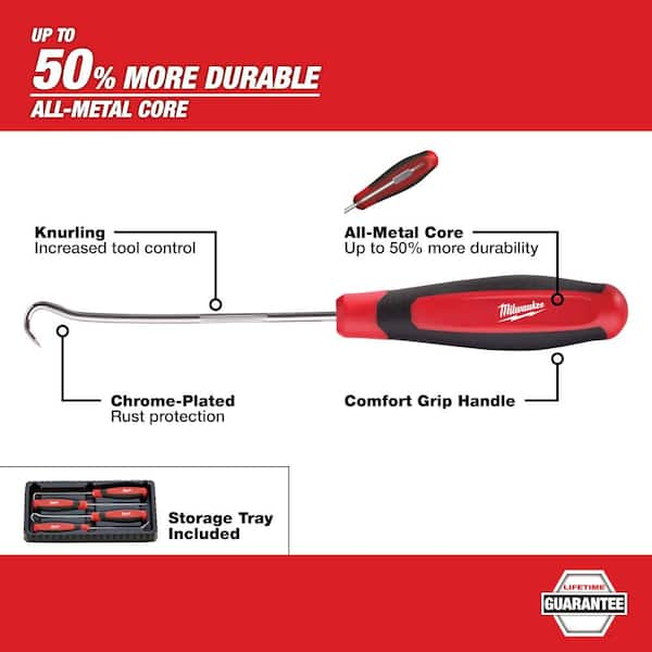 Milwaukee 4932480569 8 Piece Hook & Pick Set