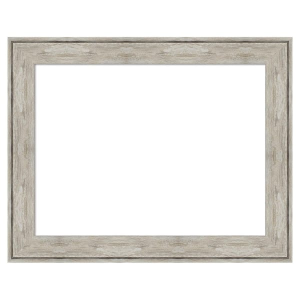 Amanti Art Crackled Metallic 29 in. x 23 in. Polystyrene Framed Dry Erase Magnetic Memo Board
