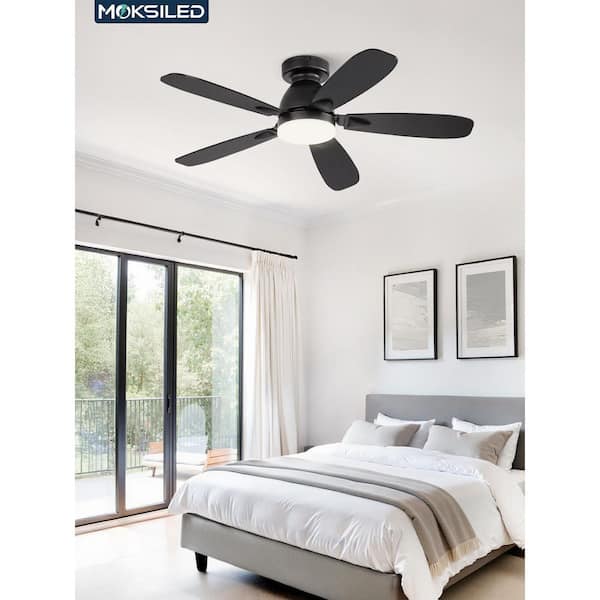 Hampton Bay Glendale 42 in. LED Indoor White Ceiling Fan with