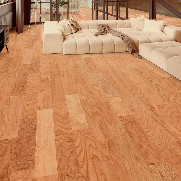 Home Decorators Collection Natural Red Oak 3/8 in. T X 5.375 in. W Click Lock Smooth Engineered Hardwood Flooring (27.5 sq.ft./case)