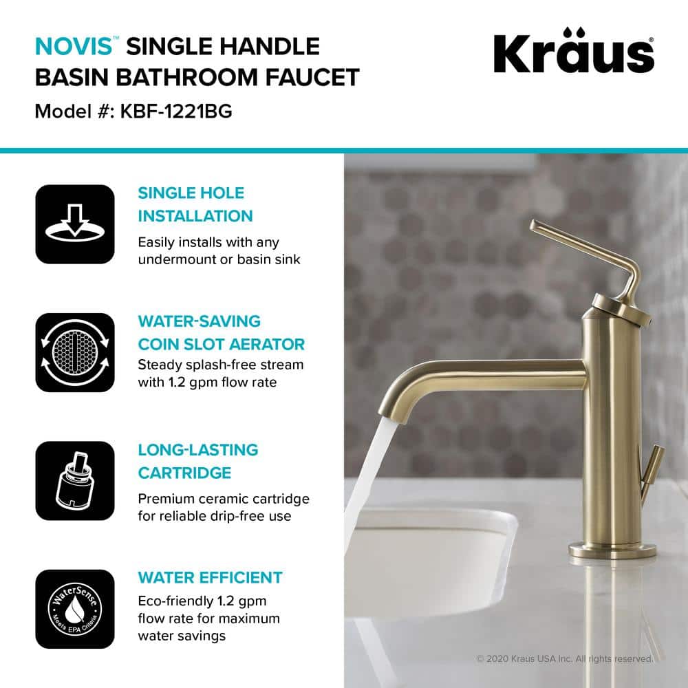 Ramus 7.38'' High-End Modern Chrome Single Handle Bathroom Faucet