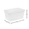 Sterilite 1666 - 90 Qt. Storage Box White 16668004