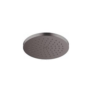 Raindance S 1-Spray Patterns with 1.75 GPM 7 in. Wall Mount Fixed Shower Head in Brushed Black Chrome