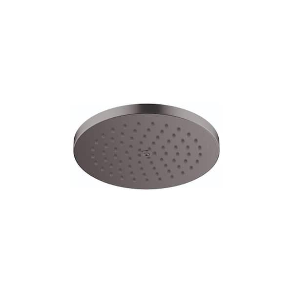 Hansgrohe Raindance S 1-Spray Patterns with 1.75 GPM 7 in. Wall Mount Fixed Shower Head in Brushed Black Chrome