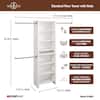 Impressions Basic 60 in. W - 120 in. W White Wood Closet System