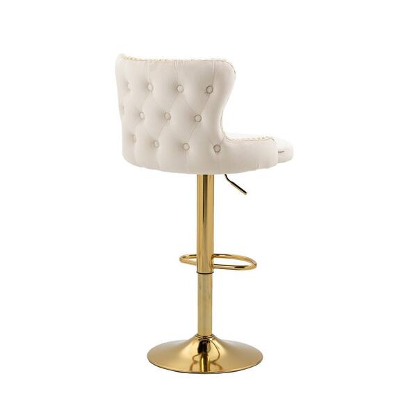 ivory swivel bar stools