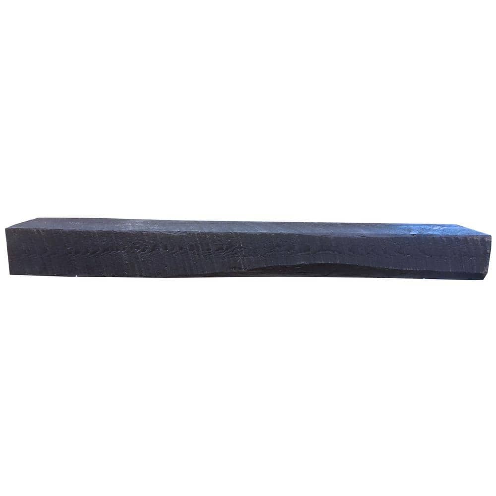 Solid Spruce Rough-Hewn Mantel 72 in. x 5 in. x 8 in. Fireplace Shelf