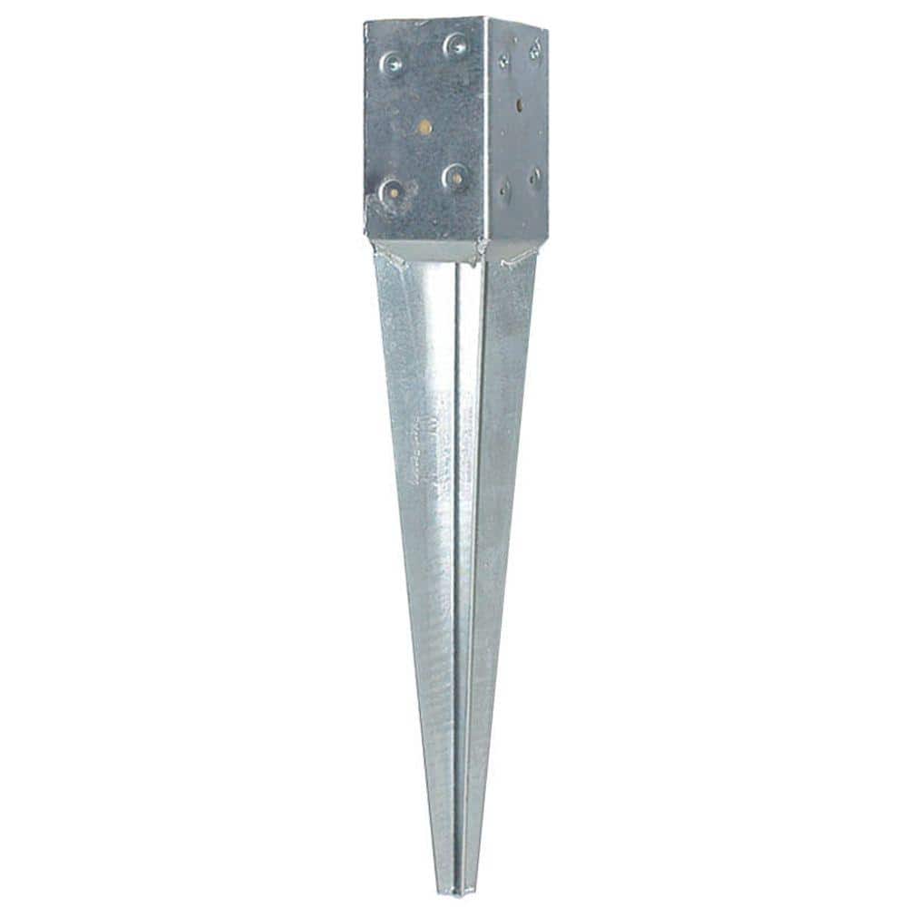 Oz Post T4 600 4 In Square Fence Post Anchor 8 Ca 30181 The Home Depot
