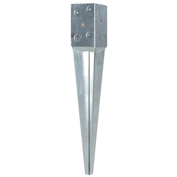 6 x 50mm GALVANISED FENCE POST SUPPORT SPIKES DRIVE DOWN TIMBER POST HOLDER 