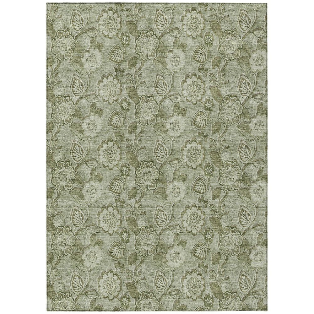 Chantille Machine Washable Indoor/Outdoor Abstract ACN1939 Aloe 3 ft. x 4 ft. Area Rug price history on PriceWatchPro