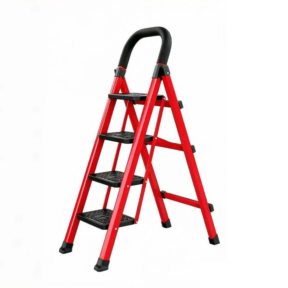 3.2 ft. Carbon Steel Lightweight Step Ladder (9 ft. Reach) 500 lbs. Load Capacity with Non-Marring Feet price history on PriceWatchPro