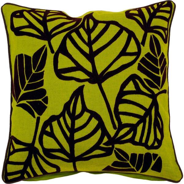 Artistic Weavers LeavesE 18 in. x 18 in. Decorative Pillow