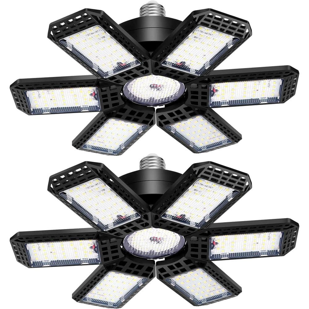 20000 Lumens 85 Volt LED Corded Hanging Work Light Deformable Panels Garage