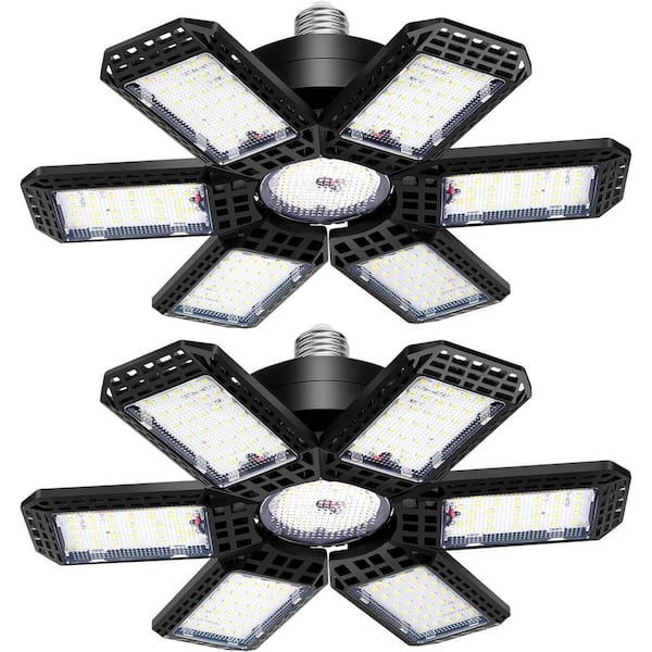 20000 Lumens 85 Volt LED Corded Hanging Work Light Deformable Panels Garage Lights Ceiling for Warehouse and Workshop