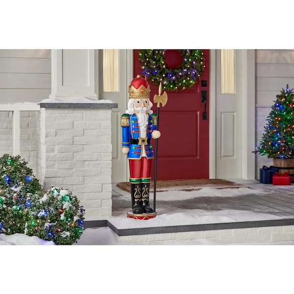 Home 2024 Accents 3.5 ft LED Lighted Soldier Nutcracker Blissful Figures